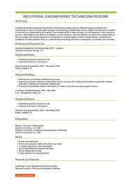 Instrumentation technician resume template | premium resume samples & example. Industrial Engineering Technician Resume Example