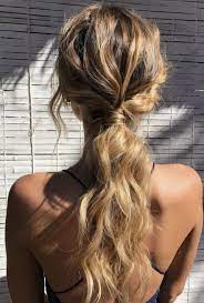 Easy Beachy Ponytail Hairstyle Hair Styles Ponytail Hairstyles Easy Low Ponytail Hairstyles