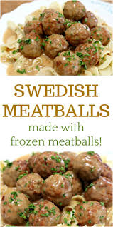 Delicious Swedish Meatballs Using Frozen Meatballs Recipe Family Favorite Meals Frozen Meatballs Recipes