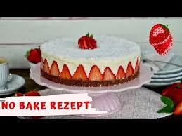 Hubsche Erdbeertorte Ohne Backen No Bake Torte Mit Erdbeeren Und Mascarpone Sahnecreme Youtu Kuchen Und Torten Rezepte Kuchen Und Torten Kuchen Ohne Backen