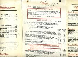 Walp S Restaurant Menu From 1958 Allentown Pa This Place Had Schnitz And Knepp Vintage Menu Menu Restaurant Growing Up