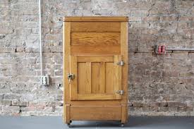 Antique oak ice chest store