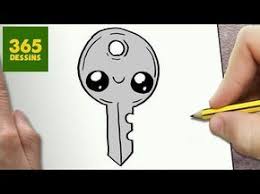 Comment Dessiner Cle Kawaii Etape Par Etape Dessins Kawaii Facile Youtube Disegni Kawaii Kawaii Disegni
