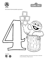epingle par lmi kids sur sesame street coloriage chiffre 4 simba facile