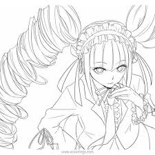 Everything danganronpa intro but only the characters with natural hair colour are there. Celestia Ludenberg From Danganronpa Coloring Pages Xcolorings Com