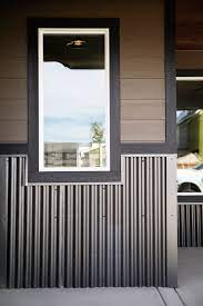 Our interactive color selector tool makes it easier than ever to visualize various color combinations to find the perfect look for your custom nucor building. Corrugated Metal Wainscot By Bridger Steel House Exterior Metal Building Homes House Siding