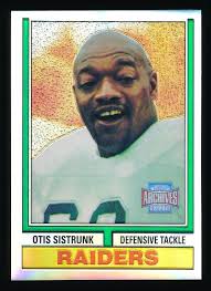 2001 Topps Archives Reserve OTIS SISTRUNK Reprint Refractor *Raiders*  NRMT-MT+
