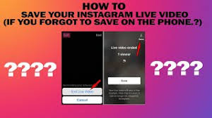 So, if you've gone live and want to save that video, it's a piece of cake to do: How To Recover Live Video On Instagram Herunterladen