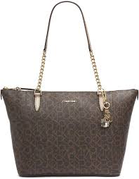 Coach zip tote bag in signature jacquard f29958 light khaki (imdqc) msrp:$250.00. Calvin Klein Women S Marybelle Signature Top Zip Tote Bag Brown Khaki Metallic Taupe One Size Amazon Co Uk Shoes Bags