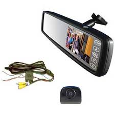 Rear view mirror backup camera system. Rearview Mirror Monitor Backup Camera System