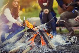 And we mean really love them. Friends Cooking Hot Dogs And Drinking Beer At Campfire Woman Travel Stock Photo 200696346