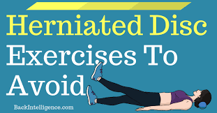 Using a stationary bike can be an excellent source of exercise while recovering from a herniated disc. 7 Herniated Disc Exercises To Avoid Applies To Bulging Discs Too