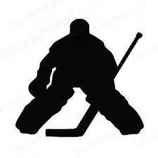 Free Hockey Silouette Hockey Goalie Goaler Silhouette Other Hockey Decals Decal Sticker Hockey Decals Hockey Goalie Hockey Tournaments