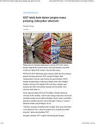 Untuk pembelanjaan di malaysia dengan struk senilai rm300, kita sudah bisa klaim pengembalian gst. Gst In Malaysia Research Papers Academia Edu