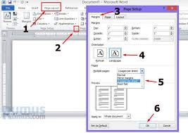 Cara Membagi Satu Kertas Menjadi Dua Halaman Di Word