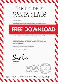 Free Personalised Letter From Santa Bright Star Kids Personalized Letters From Santa Santa Letter Template Santa Letter Printable