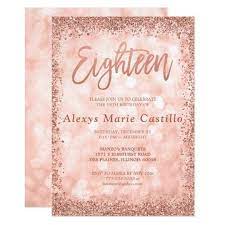 Check spelling or type a new query. Rose Gold Faux Glitter Lights 18th Birthday Invitation Zazzle Com In 2021 18th Birthday Cards Birthday Invitation Templates Birthday Invitations