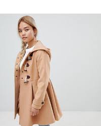 Zara camel duffle coat with removable fur trimmed hood size m. Women S Camel Duffle Coats From Asos Lookastic