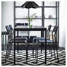 Ikea black metal dining table. Tarendo Black Table Ikea