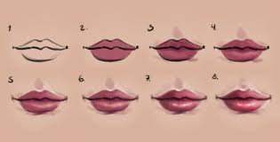 Semi Realism Lips Step By Step Lips Drawing Semi Realism Lips Painting