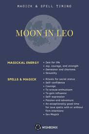Moon In Leo Spell Timing Moon Sign Astrology Astrology Leo Moon Signs