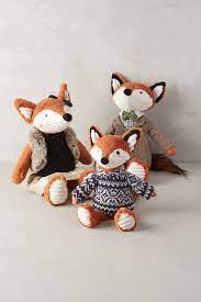 Fox Family Stuffed Animal Fox Nursery Animals Kids Toys