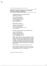 The waste management department of the dubai municipality has a waste management master plan in place. Pdf Hazardous Waste Management Current Status And Future Strategies In Malaysia