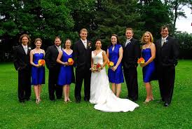 Black And Blue Wedding Party Black And Royal Blue Wedding Bridal Party Wedding Wedding Party Photos Uk Wedding