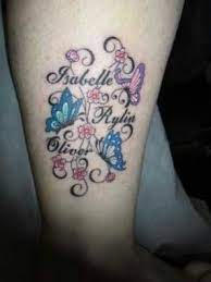 Butterfly Name Tatoo Name Tattoos For Moms Tattoos For Daughters Tattoos With Kids Names
