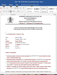 Contoh Surat Pertanggung Jawaban Dana Hibah Pendidikan Sekolah Dasar Pemerintah