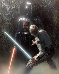 Luke Skywalker Vs Darth Vader In Degobah Star Wars Star Wars Wallpaper Vader Star Wars