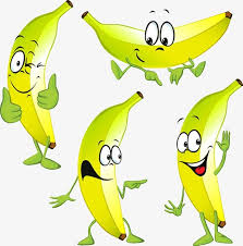 banana de color de platanos creative amarillo png y psd verduras dibujo dibujos de frutas fruta divertida pinterest
