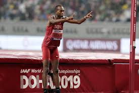 Mutaz essa barshim set a diamond league record of 2.42m earlier this year. World Athletics Championships Qatar Hero Barshim Wins Gold Middle East Monitor