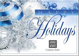 Blue Happy Holiday Free Greeting Card Template 60 Off Ends 11 1 17 Available In Sev Business Holiday Greeting Cards Business Holiday Cards Holiday Design Card