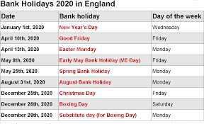 Perfect August Bank Holiday 2020 England And View National Holiday Calendar August Bank Holiday Good Friday