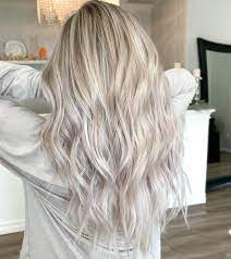 Blending the silver white hair color with the brown roots will give you a mesmerizing look. 17 Examples That Prove White Blonde Hair Is In For 2021