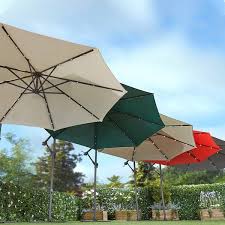 Rating 4.60002 out of 5 (20) £250.00. Solar Led Cantilever Parasol With Cover Garden Gear