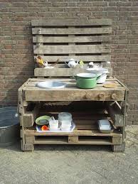 Kuche Von Paletten Outdoorkuche Aussenspielkuche Palette Kinder Hinterhof Spielplatz