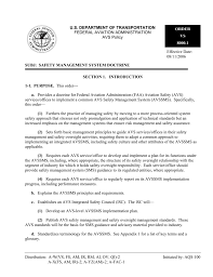 Faa Order Vs8000 1 Sms Doctrine