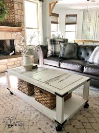 Diy Barn Door Cart Coffee Table Free Plans And How To Video Coffee Table Wood Cart Farmhouse Living Room Furniture