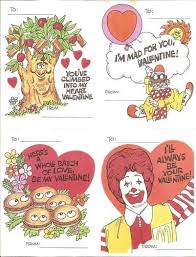 70s Mcdonald S V Day Cards 4 99 Weird Valentines Valentines Cards Vintage Valentines