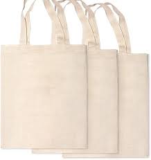 3 Pezzi Di Tela Di Cotone Shopping Tote Bag Con Colore Naturale Riutilizzabile Sacchetto Della Spesa Per Artigianato Decorazione Pittura Tessuto Amazon It Abbigliamento