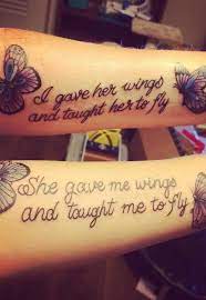 Great Mother Daughter Butterfly Tattoo Design Mother Daughter Butterfly Tattoos Butterfly Tattoos Crayon Tattoos For Daughters Butterfly Tattoo Designs Butterfly Tattoo