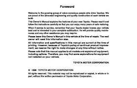 The land cruiser is a premium vehicle sold by toyota. 1996 Toyota Land Cruiser Owner S Manual Pdf 146 Pages