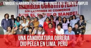 Saludamos la decisión del presidente martín vizcarra de esta entrega (bono familiar universal perú 2020). Enrique Fernandez Chacon De Unios En El Frente Amplio Una Candidatura Obrera Dio Pelea En Lima