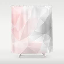 Pink And Grey Geometric Low Poly Background Shower Curtain By Artsimo Society6 Pink Shower Curtains Gray Shower Curtains Geometric Shower Curtain