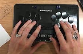 Braillesense Polaris Virtual Braille Tablet For The Blind Tablet Braille Assistive Technology