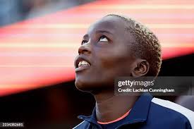 Kiki Picket and Melissa Lowder of Bay FC arrive at the stadium prior...  News Photo