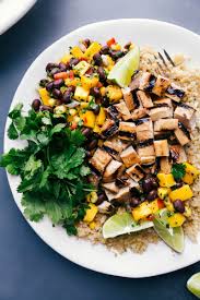 Chicken Quinoa Bowl With A Mango Salsa Chelsea S Messy Apron