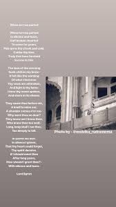 When We Two Parted Lord Byron Poems Poemoftheday Potd Reading Lordbyron Poem A Day Lord Byron Poems